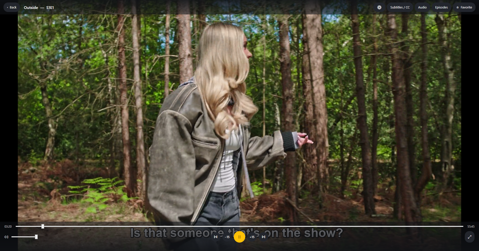 OVVOS TV on Windows: player with subtitles on screen